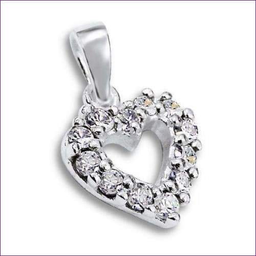 Heart Crystal Pendant - Fashion Silver London - Always In My Heart Crystal Pendant - Heart Crystal Pendant - heart pendant