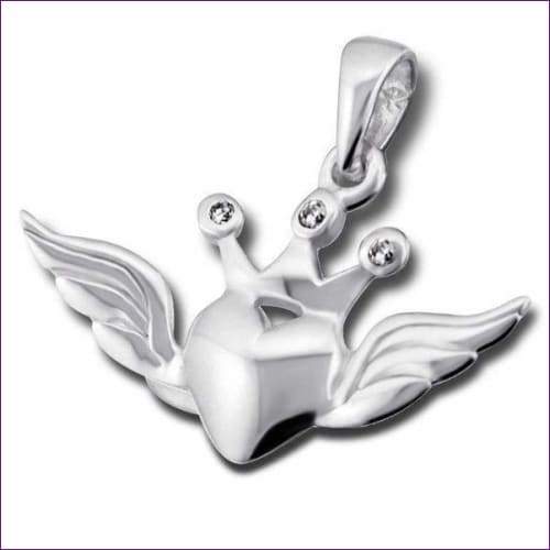 Angel Wing pendant Silver - Fashion Silver London - Angel Wing pendant Silver - Angel Wings Heart Pendant - best selling