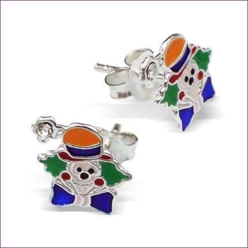 Clown Earrings - Fashion Silver London - children earrings - Clowen Earrings -