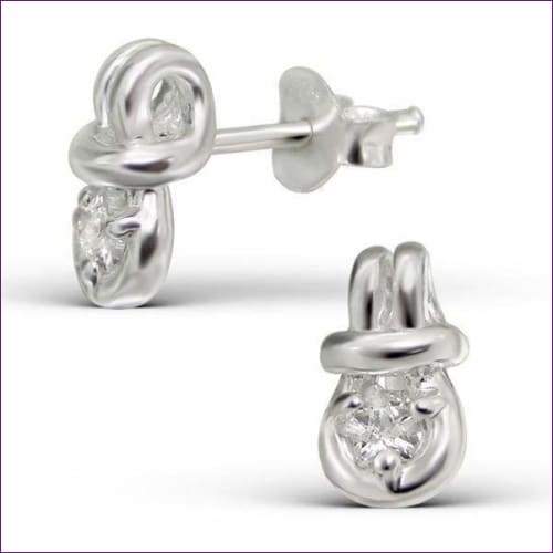 Knot Sterling Silver Earrings - Fashion Silver London - blacky - knot silver earrings - Silver earrings