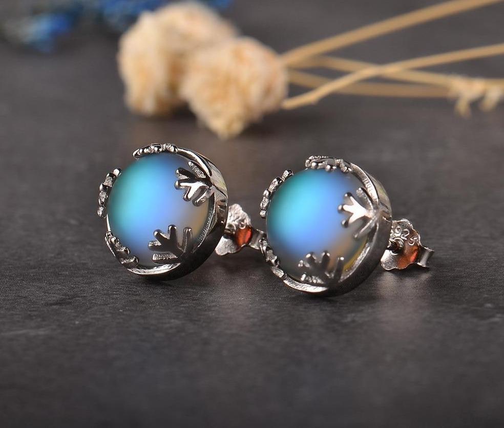 Moonlight Silver Earrings Studs - Fashion Silver London - Moonlight earrings - Moonlight Silver Earrings Studs - New