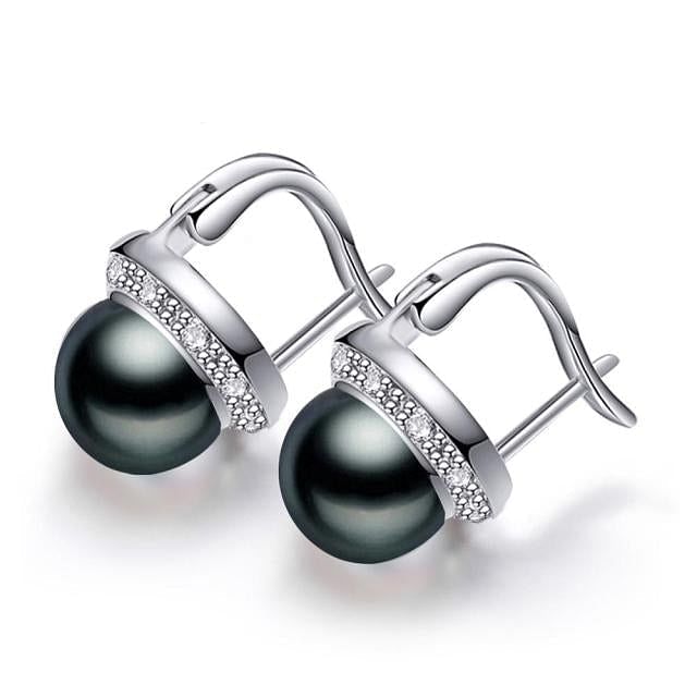 Silver Natural Freshwater Pearl Earring - Fashion Silver London - Earring - Freshwater Earring - Silver Earring