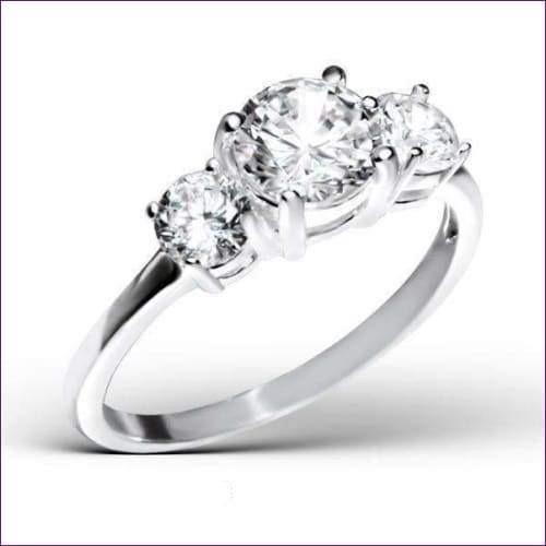 Sterling Silver Cubic Zirconia Ring - Fashion Silver London - best selling - fashion ring - silver gold plated ring