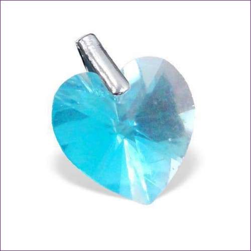 Swarovski Crystal Heart Pendant - Fashion Silver London - Silver pendant - Swarovski Crystal Heart -