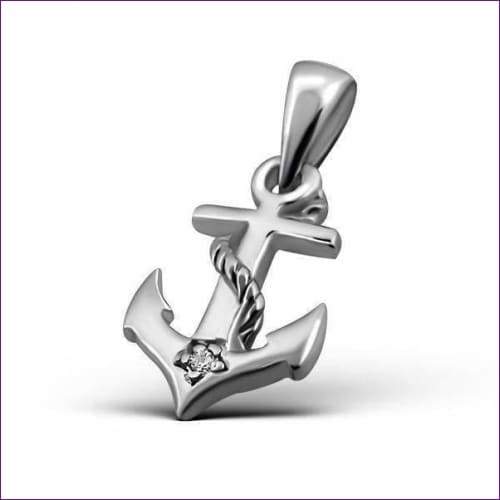 Anchor Silver Pendant - Fashion Silver London - Anchor Pendant - blacky - Silver pendant