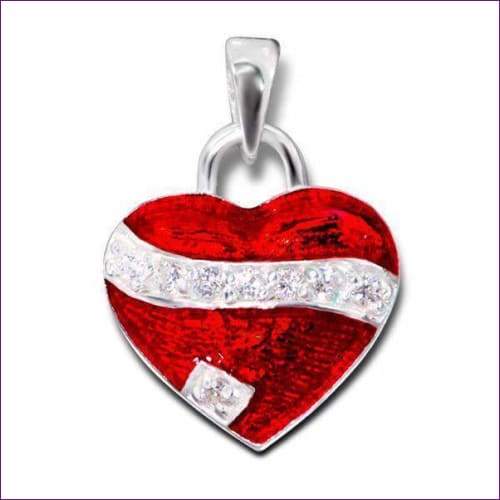 Broken Heart Pendant - Fashion Silver London - Broken Heart Pendant - Heart silver pendant - Silver pendant