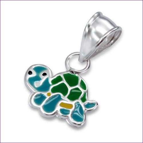 Children Silver Turtle Pendant - Fashion Silver London - Children Pendant - Turtle silver pendant -