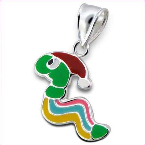 Children's Silver Snake Pendant - Fashion Silver London - Children Pendant - Snake Pendant -