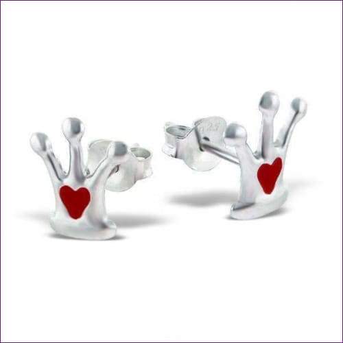 Crown Earrings - Fashion Silver London - Children Earrings - Crown Earrings -