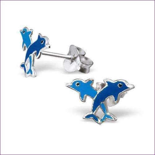 Dolphin Earrings - Fashion Silver London - children earrings - dolphin earrings -