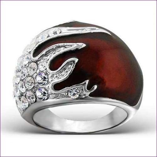 Flame Fashion Ring - Fashion Silver London - blacky - Stainless Steel Ring -