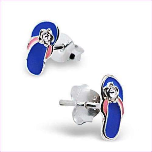 Flip Flop Earrings - Fashion Silver London - children earrings - flip flop earrings -