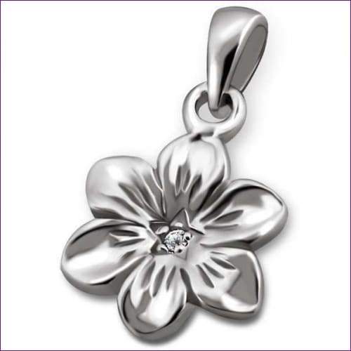Flower 925 sterling silver pendant - Fashion Silver London - flower silver pendant - Silver pendant -