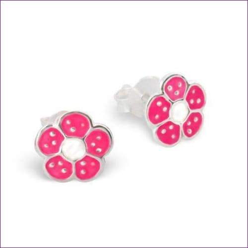 Flower Studs Earrings - Fashion Silver London - children earrings - flower earrings - Flower Studs Earrings
