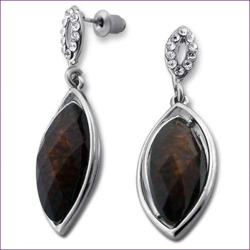 Long Drop Earrings - Fashion Silver London - fashion crystal earrings - fashion earrings -
