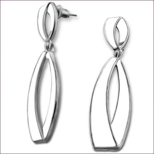 Long Fashion Trendy Earrings - Fashion Silver London - fashion crystal earrings - fashion earrings -