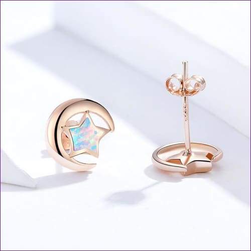 Moon Star Silver Earrings - Fashion Silver London - Moon star earrings - newest -