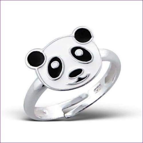 Panda Ring - Fashion Silver London - Children silver ring - panda ring -