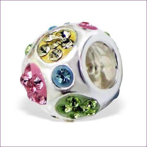 Rainbow Charms - Fashion Silver London - Rainbow Charms - Silver Charm Bead Bracelet -