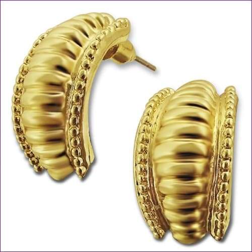 Shell Design Fashion Earrings - Fashion Silver London - fashion crystal earrings - fashion earrings -