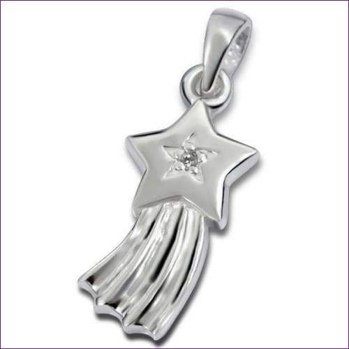 Shooting Star Pendant - Fashion Silver London - Silver pendant - Star silver pendant -