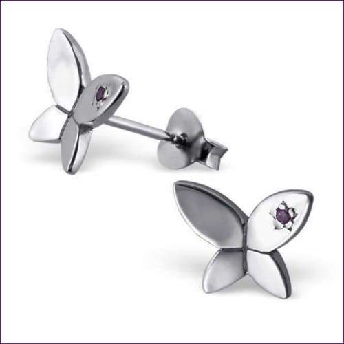 Silver Butterfly Earrings - Fashion Silver London - blacky - Silver earrings -