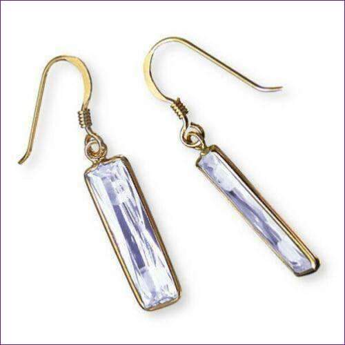 Silver Crystal Earrings - Fashion Silver London - blacky - silver drop earrings - Silver earrings