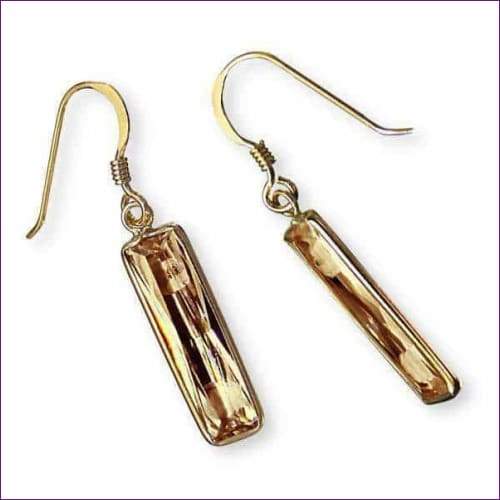 Silver Crystal Earrings - Fashion Silver London - blacky - silver drop earrings - Silver earrings