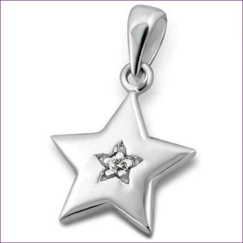 Star Silver Pendant - Fashion Silver London - Silver pendant - Star silver pendant -