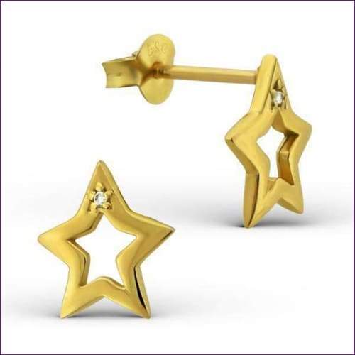 Star Stud Earrings - Fashion Silver London - Silver earrings - Star Stud Earrings -