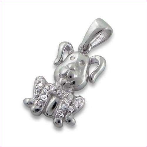 Sterling Silver Dog Pendant - Fashion Silver London - Puppy silver pendant - Silver pendant -