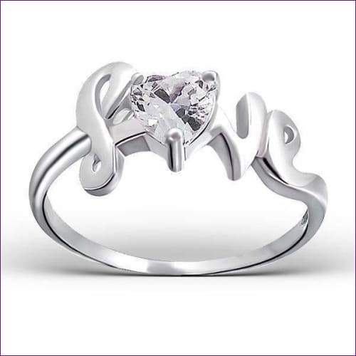 Sterling Silver Love Ring - Fashion Silver London - Silver ring - Sterling Silver Fashion Rings - Sterling Silver Love Ring