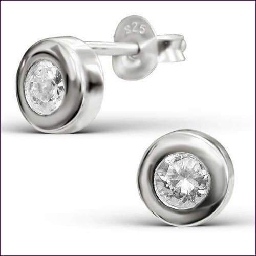 Sterling Silver Safety Pin Earrings - Fashion Silver London - best selling - Round silver earrings - Silver earrings
