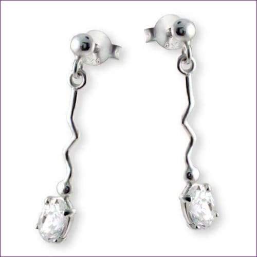 Unusual Silver Earrings - Fashion Silver London - Long silver earrings - silver drop earrings - Silver earrings