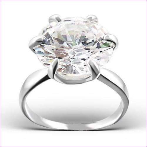 Swarovski Promise Ring - Fashion Silver London - Silver ring - Sterling Silver Fashion Rings - Sterling Silver Rings