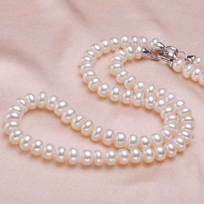 Wedding Freshwater Pearl Jewelry Set - Fashion Silver London - Jewelry - Jewelry Set - Necklace